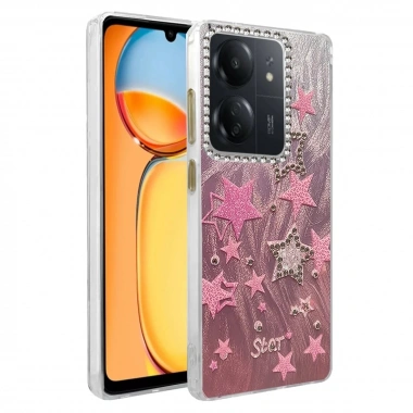 Mey İthalat® Redmi 13C Kılıf Blade Aynalı Desenli Kapak - Desen 7
