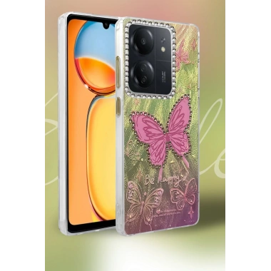 Mey İthalat®   Redmi 13C Kılıf Blade Aynalı Desenli Kapak - Desen 8