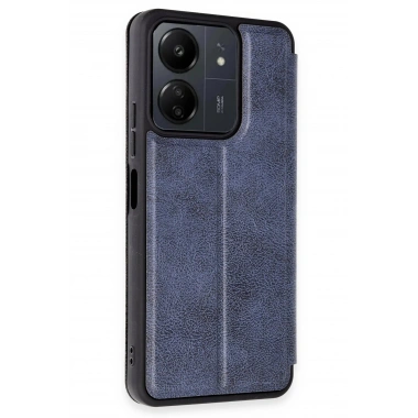 Mey İthalat® Redmi 13C Kılıf Flip Cover - Lacivert