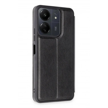 Mey İthalat® Redmi 13C Kılıf Flip Cover - Siyah