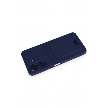 Mey İthalat®   Redmi 13C Kılıf Kelvin Kartvizitli Silikon - Lacivert
