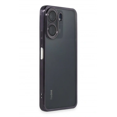 Mey İthalat®   Redmi 13C Kılıf  Lensli Silikon - Mor