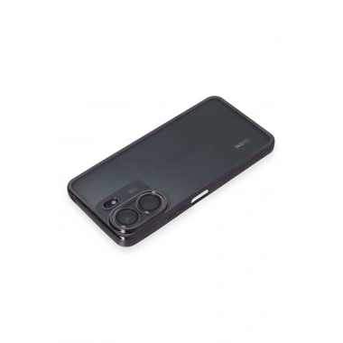 Mey İthalat®   Redmi 13C Kılıf  Lensli Silikon - Mor