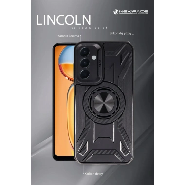 Mey İthalat®   Redmi 13C Kılıf Lincoln Silikon - Siyah