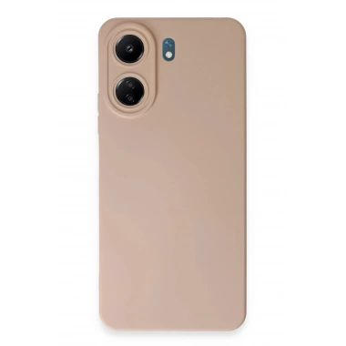 Mey İthalat®   Redmi 13C Kılıf Nano içi Kadife Silikon - Pudra