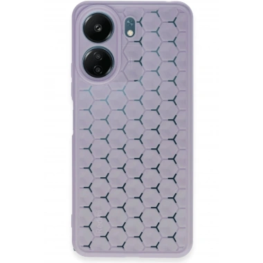 Mey İthalat® Redmi 13C Kılıf Petek Silikon Kapak - Lila
