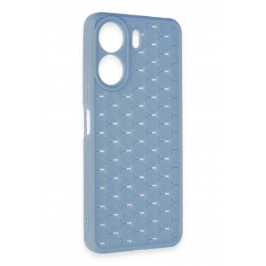 Mey İthalat® Redmi 13C Kılıf Petek Silikon Kapak - Mavi