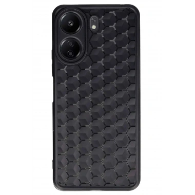Mey İthalat® Redmi 13C Kılıf Petek Silikon Kapak - Siyah