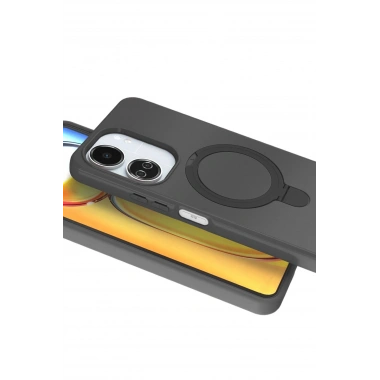 Mey İthalat®   Redmi 13C Regal Magsafe Standlı Kapak - Titan Gri