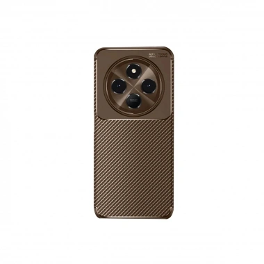 Mey İthalat®   Redmi 14C Kılıf Auto Focus Karbon Kapak - Kahverengi