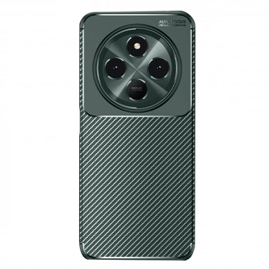 Mey İthalat®   Redmi 14C Kılıf Auto Focus Karbon Kapak - Koyu Yeşil