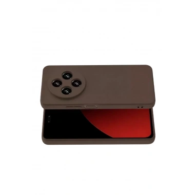 Mey İthalat®   Redmi 14C Kılıf First Silikon - Kahverengi