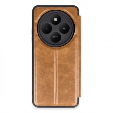 Mey İthalat® Redmi 14C Kılıf Flip Cover - Taba