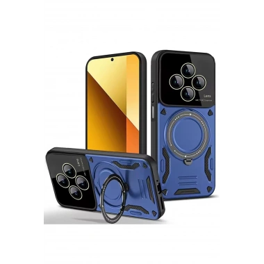 Mey İthalat®   Redmi 14C Kılıf Joy Lens Standlı Kapak - Lacivert