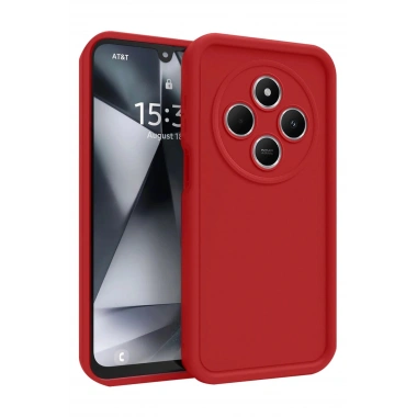 Mey İthalat®   Redmi 14C Kılıf Viera Silikon - Kırmızı