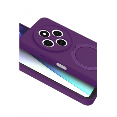 Mey İthalat®   Redmi 14C Regal Magsafe Standlı Kapak - Derin Mor
