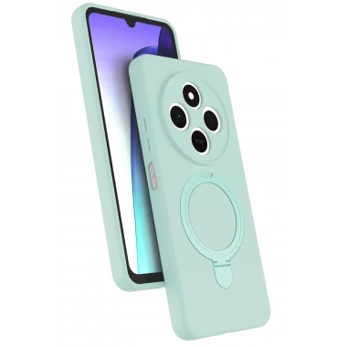 Mey İthalat®   Redmi 14C Regal Magsafe Standlı Kapak - Su Yeşili