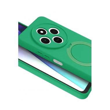 Mey İthalat®   Redmi 14C Regal Magsafe Standlı Kapak - Yeşil