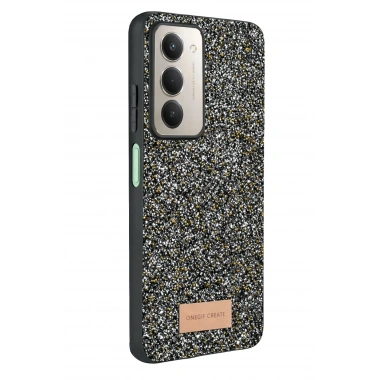 Mey İthalat®   Redmi 15 4G Bright Simli Kapak - Gold