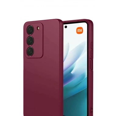 Mey İthalat®   Redmi 15 4G First Silikon - Bordo