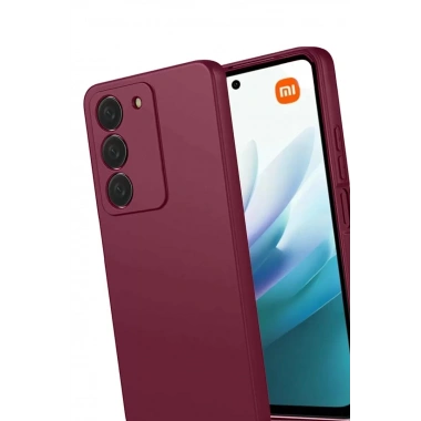 Mey İthalat®   Redmi 15 4G First Silikon - Bordo