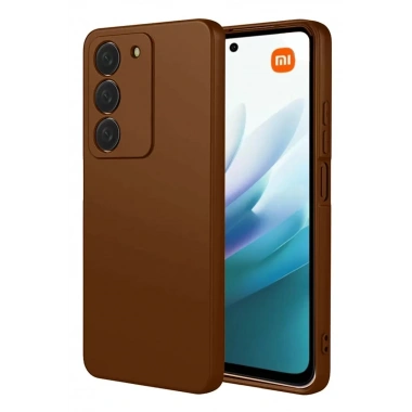 Mey İthalat®   Redmi 15 4G First Silikon - Kahverengi