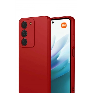 Mey İthalat®   Redmi 15 4G First Silikon - Kırmızı