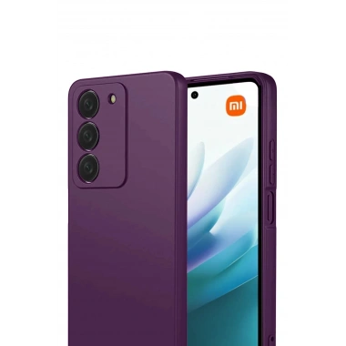 Mey İthalat®   Redmi 15 4G First Silikon - Mürdüm