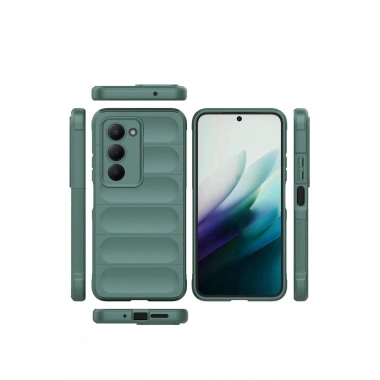Mey İthalat®   Redmi 15 4G Optimum Silikon - Koyu Yeşil