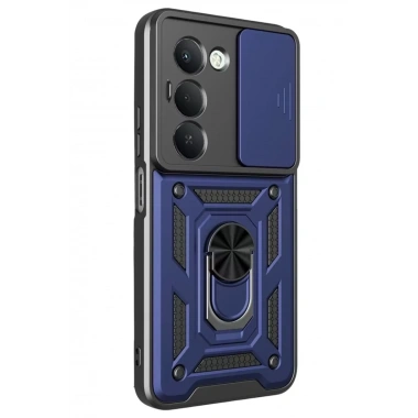 Mey İthalat®   Redmi 15 4G Pars Lens Yüzüklü Silikon - Lacivert