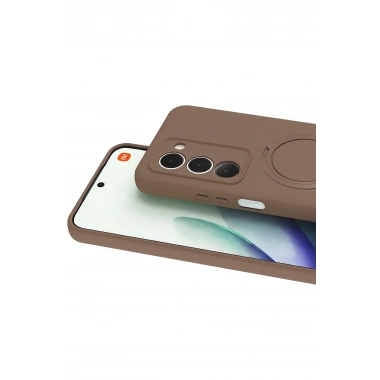 Mey İthalat®   Redmi 15 4G Regal Magsafe Standlı Kapak - Çöl Titanyum
