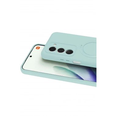 Mey İthalat®   Redmi 15 4G Regal Magsafe Standlı Kapak - Su Yeşili