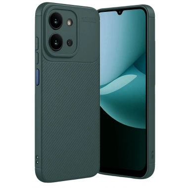 Mey İthalat®   Redmi 15C 4G Auto Focus Karbon Kapak - Koyu Yeşil