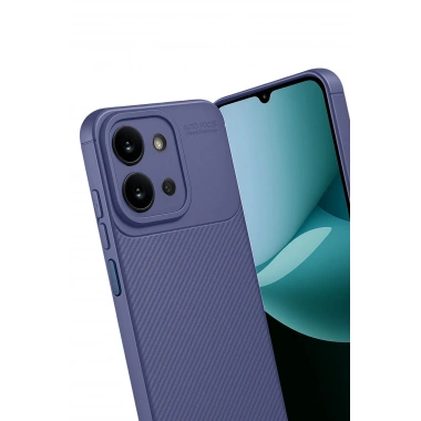 Mey İthalat®   Redmi 15C 4G Auto Focus Karbon Kapak - Lacivert