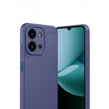 Mey İthalat®   Redmi 15C 4G Auto Focus Karbon Kapak - Lacivert