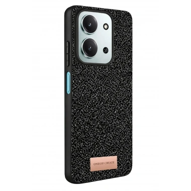 Mey İthalat®   Redmi 15C 4G Bright Simli Kapak - Siyah
