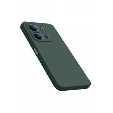 Mey İthalat®   Redmi 15C 4G Nano içi Kadife Silikon - Koyu Yeşil