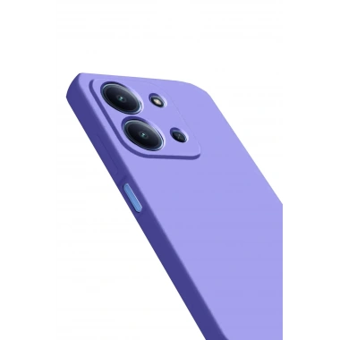 Mey İthalat®   Redmi 15C 4G Nano içi Kadife Silikon - Lila