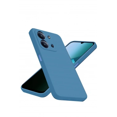 Mey İthalat®   Redmi 15C 4G Nano içi Kadife Silikon - Mavi