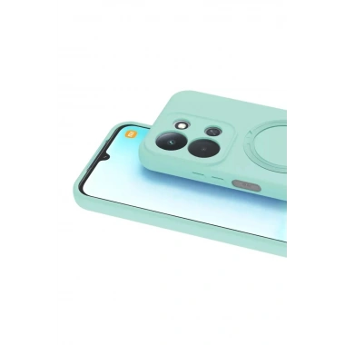 Mey İthalat®   Redmi 15C 4G Regal Magsafe Standlı Kapak - Su Yeşili