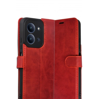 Mey İthalat®   Redmi 15C 4G Trend S Plus Kapaklı Kılıf - Kırmızı