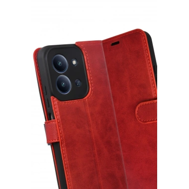 Mey İthalat®   Redmi 15C 4G Trend S Plus Kapaklı Kılıf - Kırmızı