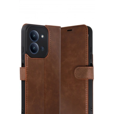 Mey İthalat®   Redmi 15C 4G Trend S Plus Kapaklı Kılıf - Taba