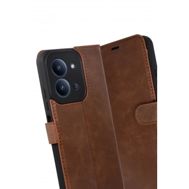 Mey İthalat®   Redmi 15C 4G Trend S Plus Kapaklı Kılıf - Taba