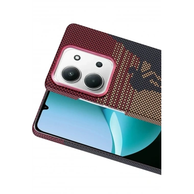 Mey İthalat®   Redmi 15C 4G Vega Magsafe Kapak - Kırmızı