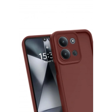 Mey İthalat®   Redmi 15C 4G Viera Silikon - Bordo
