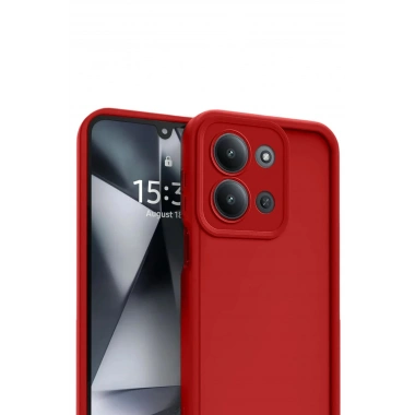 Mey İthalat®   Redmi 15C 4G Viera Silikon - Kırmızı