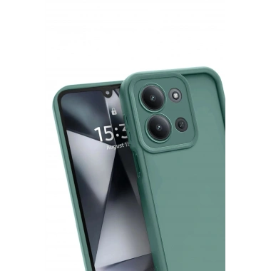 Mey İthalat®   Redmi 15C 4G Viera Silikon - Koyu Yeşil