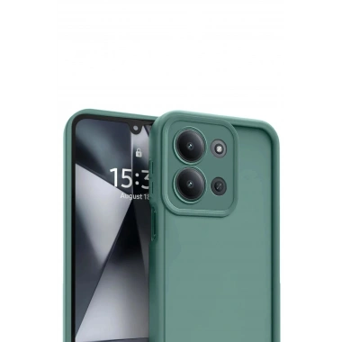 Mey İthalat®   Redmi 15C 4G Viera Silikon - Koyu Yeşil