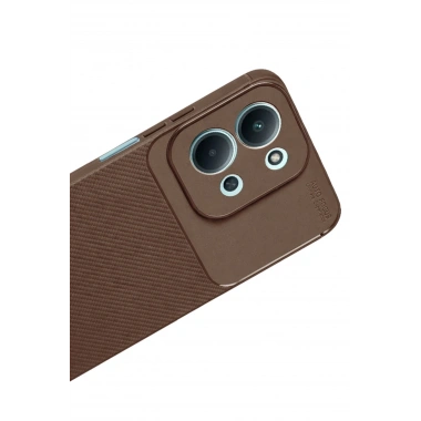 Mey İthalat®   Redmi 15C 5G Auto Focus Karbon Kapak - Kahverengi